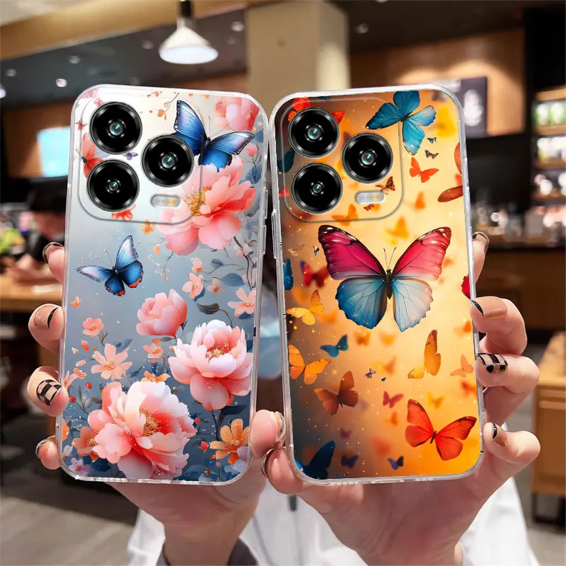 Shockproof Clear Soft Silicone Protective Phone Case - Design Back Cover