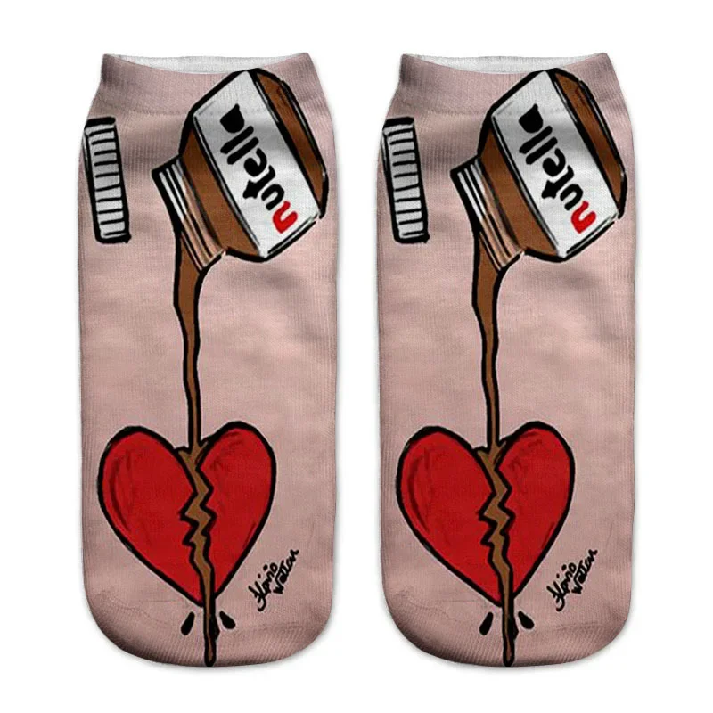 Women's Cute 3D Food Print Cartoon Dessert Socks - Fun & Unique Gift
