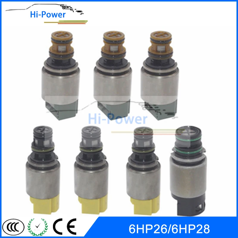 7PCS Automatic Transmission Gearbox Solenoids Valves 6HP19 6HP21 6HP26
