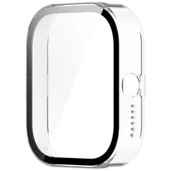 Premium Tempered Glass Protective Cover - Anti-Scratch Full Bumper Shell (White)