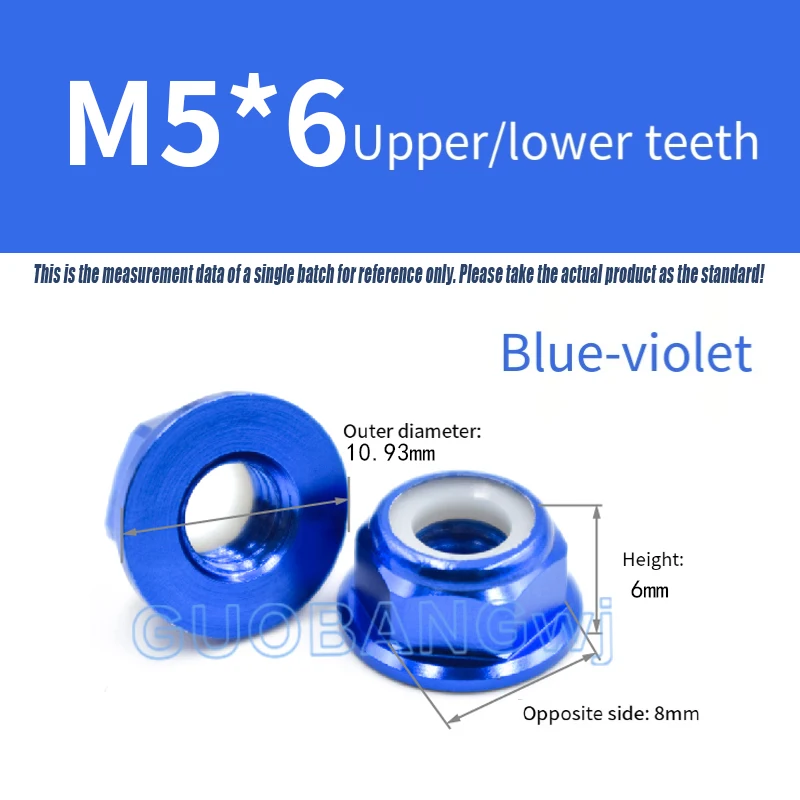 Paquet de 10 vis M5x6.0B pour hélices et moteurs de drone, emballage transparent avec étiquette.