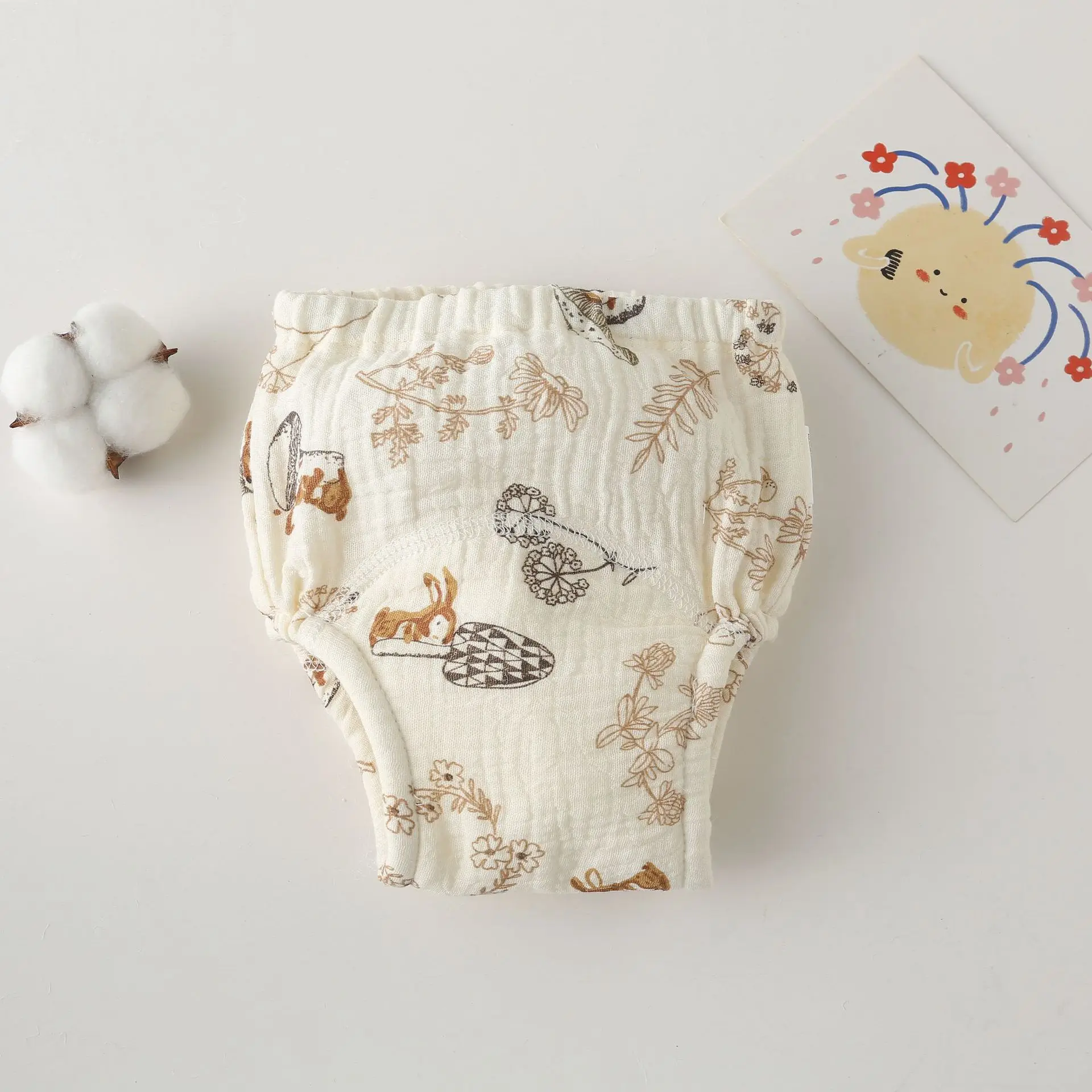 Cotton Baby Waterproof Reusable Training Shorts and Nappies