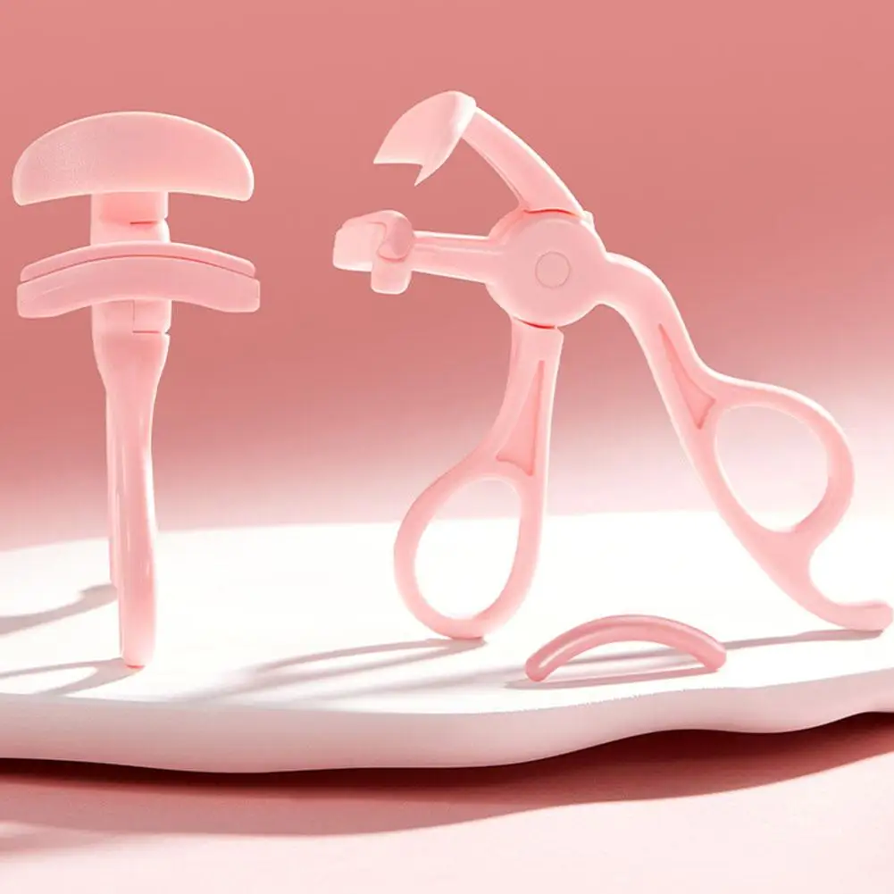 Borderless Eyelash Curler One Clip Curled Up Long Lasting Curling Tool Wide Angle Curler Women Quick Styling Tools eyelash curler