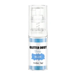 Shimmering Glitter Dust for Edible Decorations and Beverages, 5g (Blue - 0)