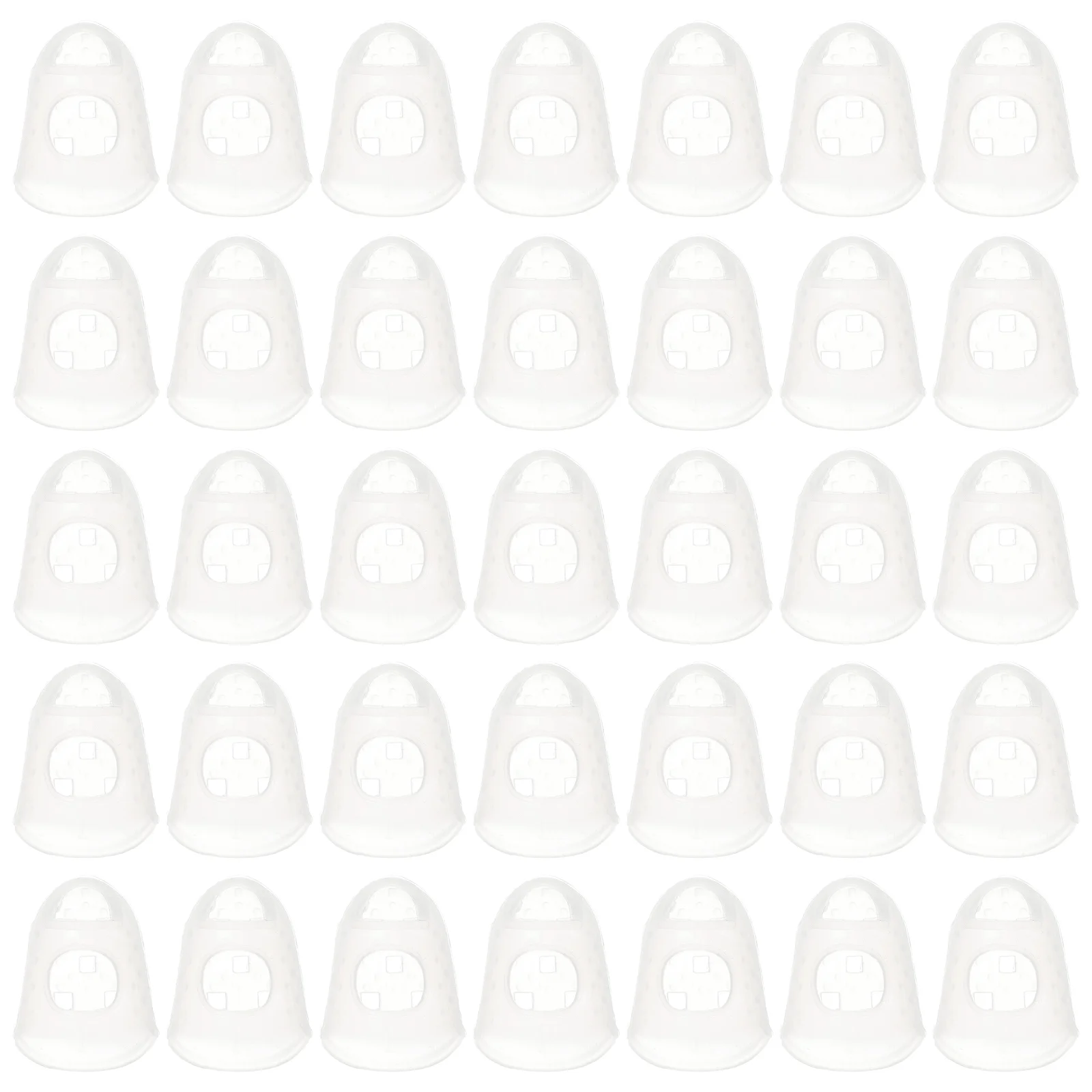 

40PCS Guitar Fingertip Protectors Silicone Finger Guards for Ukulele Electric Acoustic Guitar Strings Instrument ( Size White )