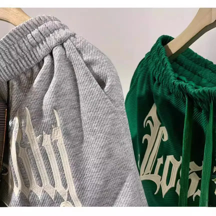 Summer High Street Fashion Hip Hop Letter Printing Elastic Waist Quarter Pants Comfortable Casual Loose Motion All-match Shorts