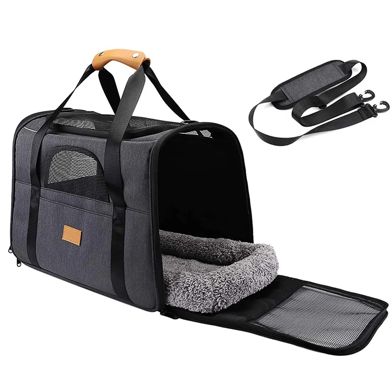 

Cat Carrier Soft-Sided Pet Travel Carrier For Cats Small Dogs Puppy Comfort Portable Pet Carrier Airline Approved Transport