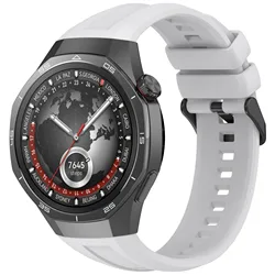 Silicone Sport Wristband Replacement for Huawei Watch GT5 Pro 46mm (Grey)