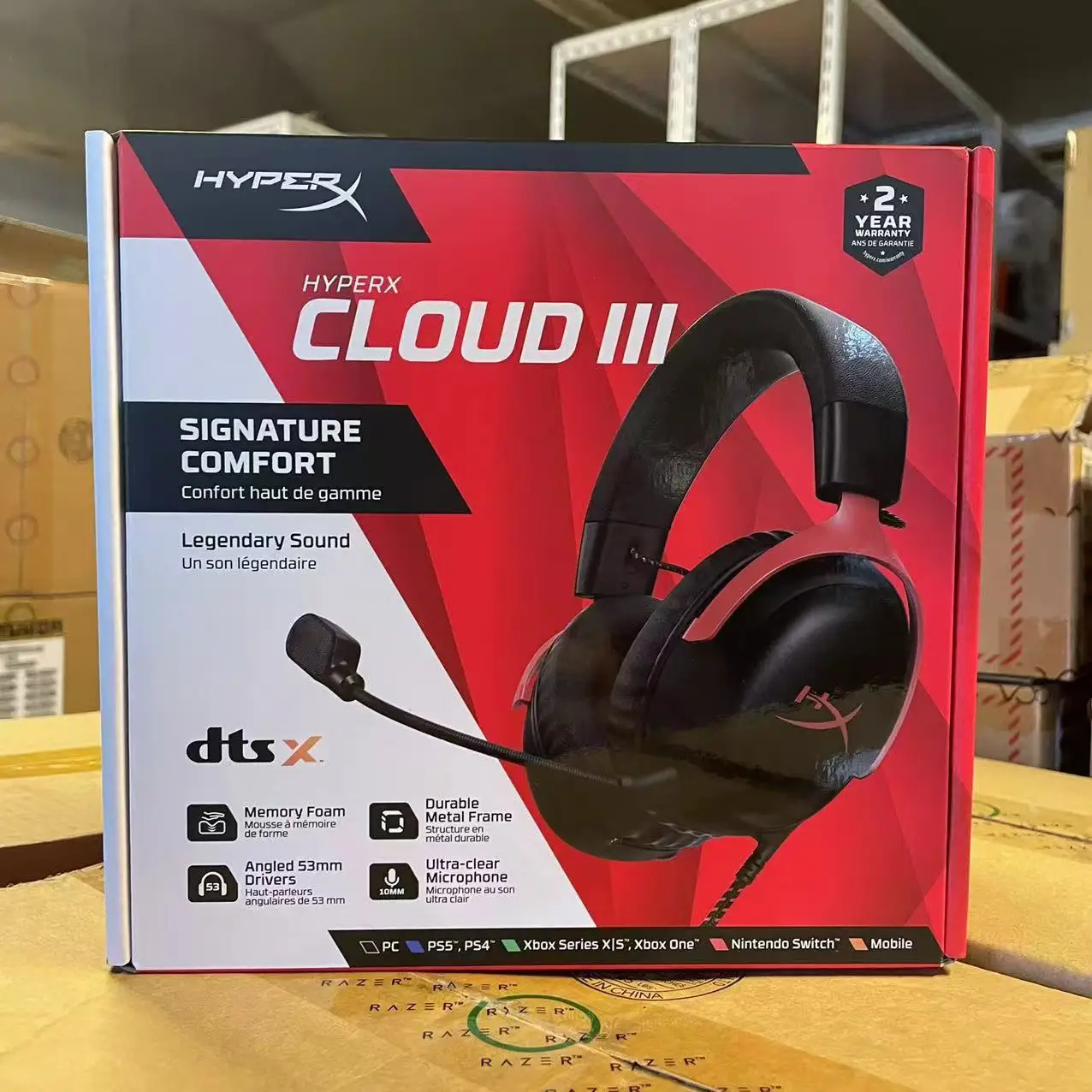 HyperX Cloud III 3 Gaming Headset DTS Spatial Audio Signature