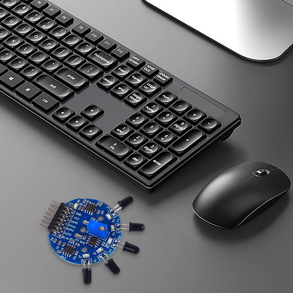 5 Way Flame Sensor Module Dual Output Flame Detection Module 3.3V-9V Easy Installation for Arduino Accessories