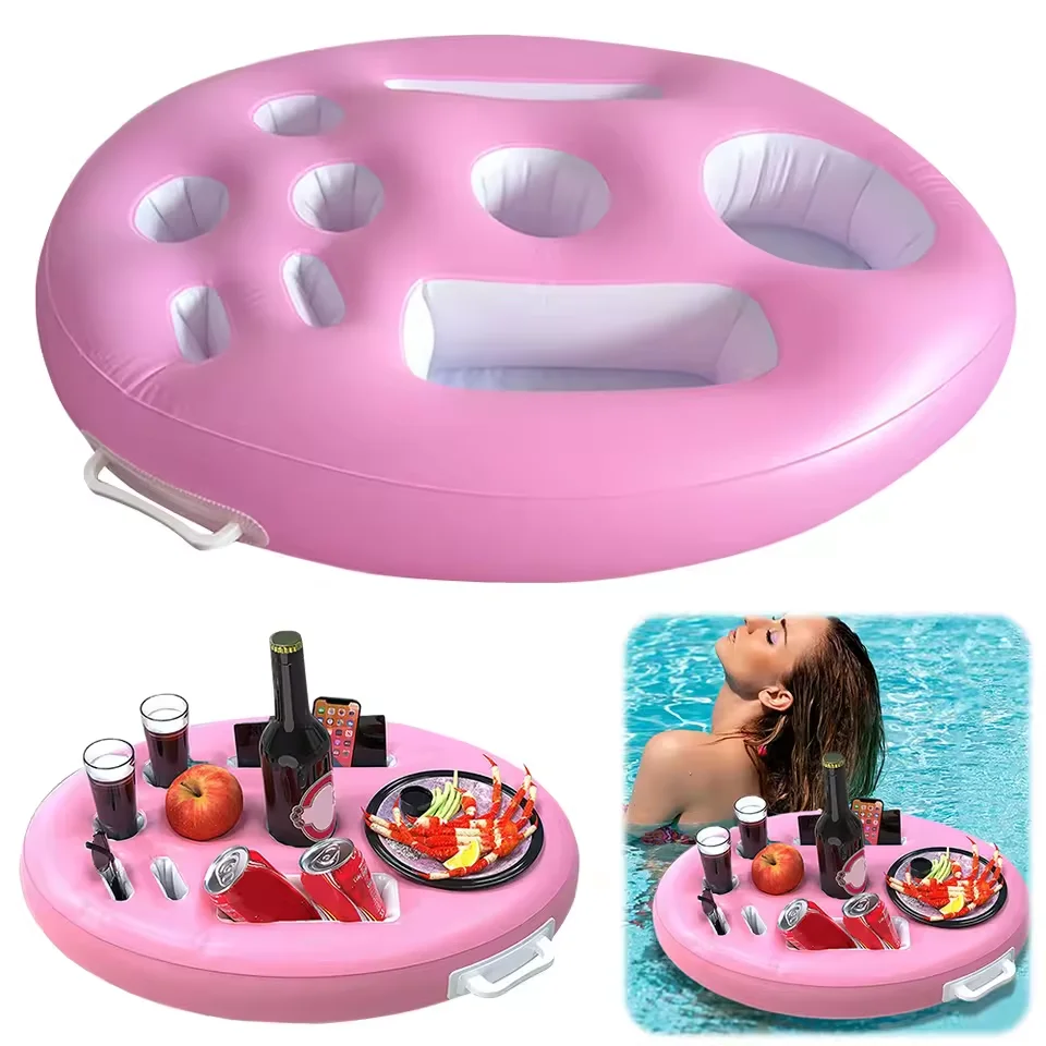 Aufblasbarer schwimmender Kühltisch – Getränkehalter für Meer, Pool, Sommer, Strand und Wasserpartys