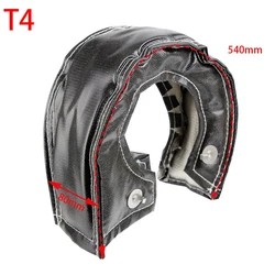 High - Performance Titanium Turbo Blanket Heat Shield Barrier - Available in Black, Red, and Blue (T4 Black)