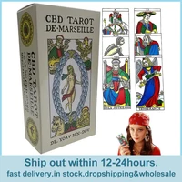 Marseille Tarot Deck Full English Version Magic Tarot Board Game Universal Tarot Mini Rider Tarot Adventure Time tarot 78PCS 1