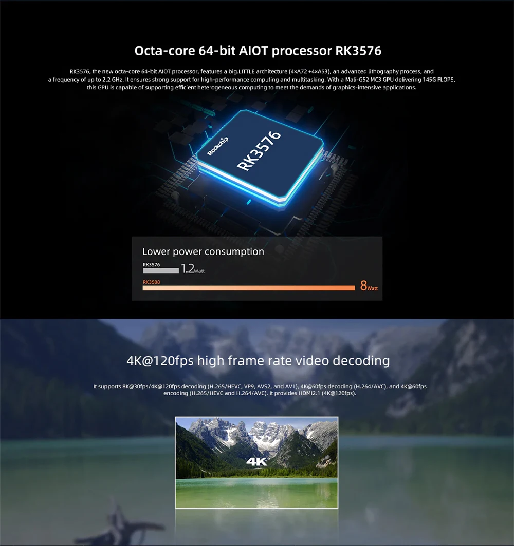 AIO-3576JD4 Large Model With Low Power Consumption AIOT Mainboard Rockchip RK357
