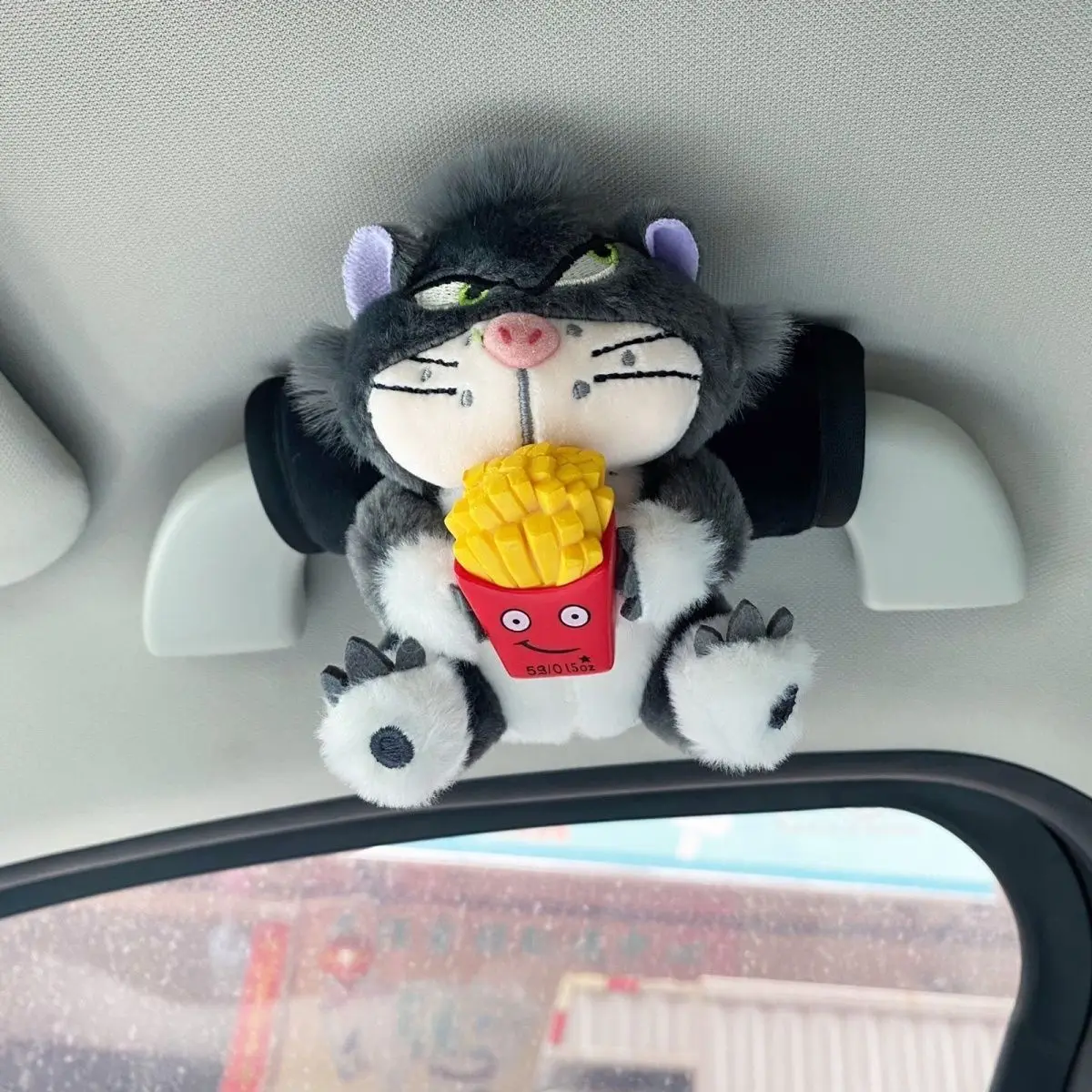 Cartoon Cute Lucifer Car Handle Protector Sleeve Universal Girls' Car Interior Decoration Supplies Roof Handle Sleeve
