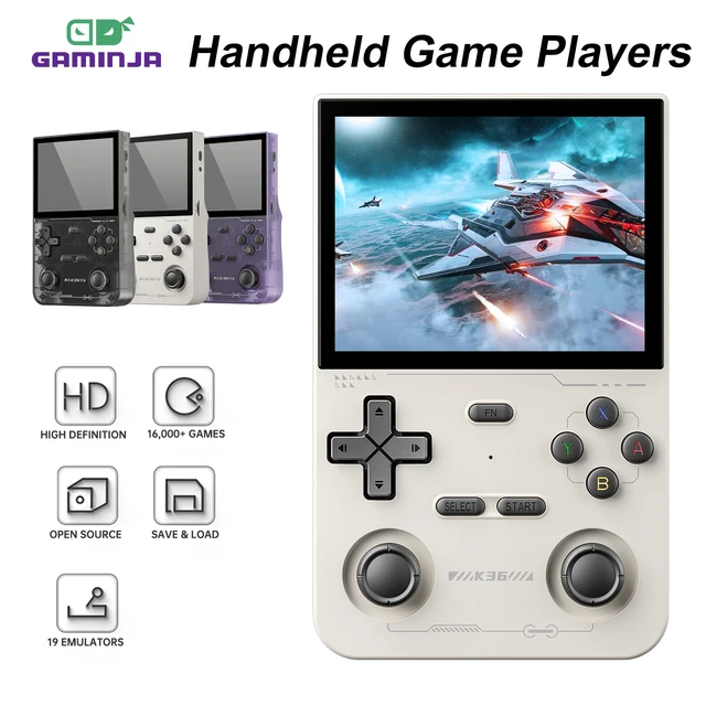 GAMINJA K36 Handheld Game Console – 3.5" IPS, 64GB 1