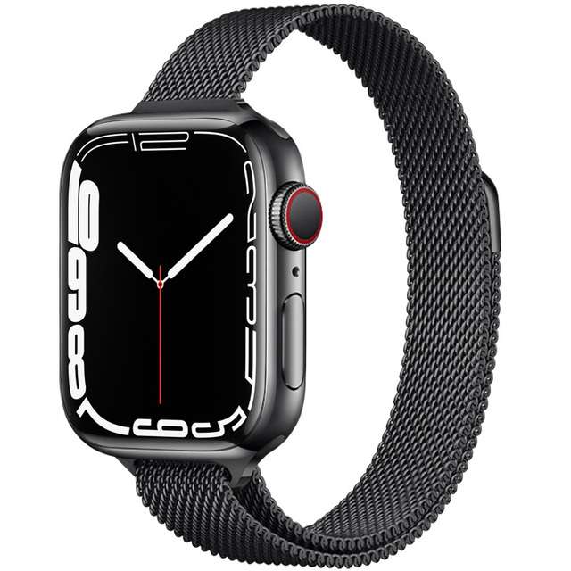 Magnetic Loop Strap For Apple watch Band 40mm 44mm 45mm 41mm 42mm 38mm Stainless steel bracelet iWatch series 3 4 5 6 se 7