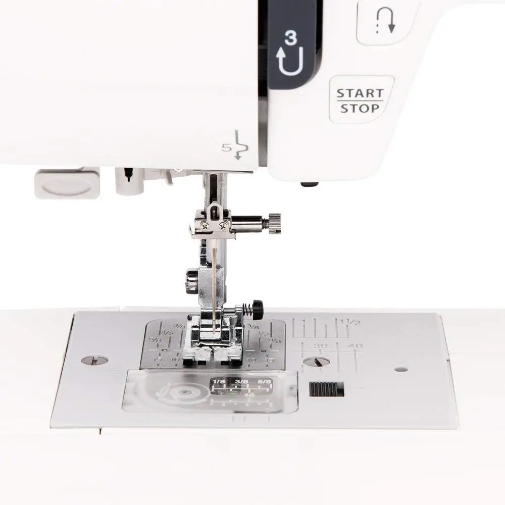 JW8100 Fully-Featured Computerized Sewing Machine with 100 Stitches, 7 Buttonholes, Hard Cover, Extension Table and 22 Accessori