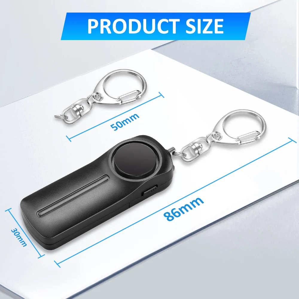 Personal Security Alarm - 130dB Loud Keychain Alert for Self Defense and Safety
