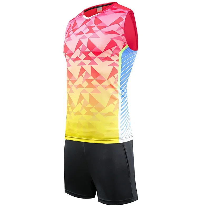 Summer Volleyball Uniform Set Unisex Sleeveless Sports Vest for Training And Competition Student Teamwear Volleyball Jersey