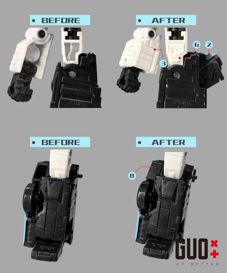 GO BETTER Upgrade Kit For Legacy United Armada Wheeljack 3D DIY Accessories