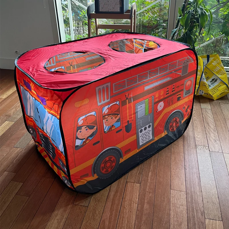 Children'S Indoor Ice Cream Car Tent Toys Playhouse Princess Boy Baby Game House Folding Ball Pool House Hamburg Car Pattern 4