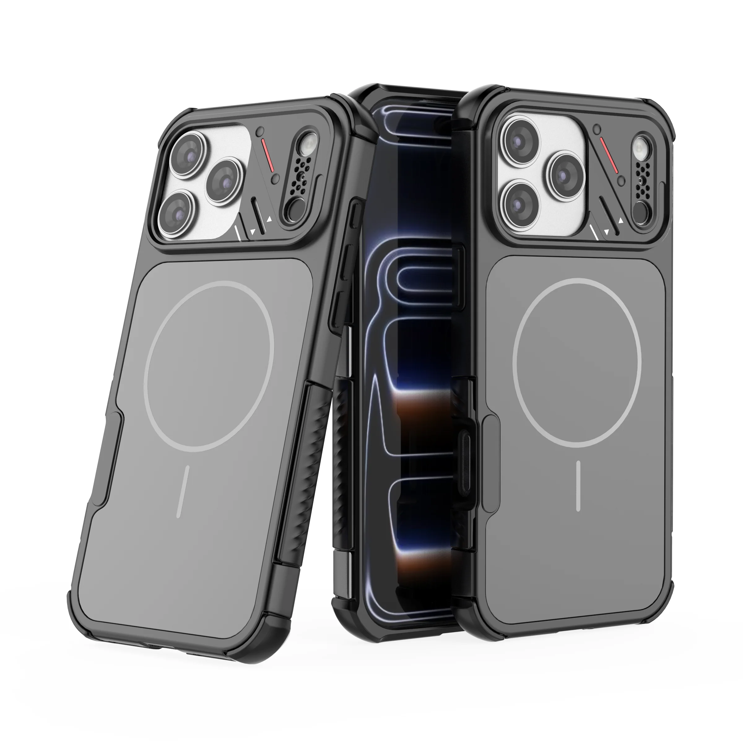Fall Protection Magnetic Funda Case for Iphone 17 Pro Max 16 Pro Iphone16 Iphone17 Shockproof Cell Phone Cover Accessories 5