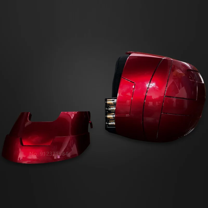 Casque à commande vocale électrique Iron Man Mk5, cosplay 1/1, yeux LED,  masque en métal, modèle statue, jouets pour enfants, cadeau d'anniversaire  pour adultes - AliExpress