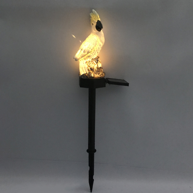 Solar Light with Rain Gauge Lawn Lamp Vintage Solar Powered Peacock Shape Greensward Lamp for Decoration