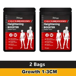 Height Growth Patch with Calcium & Vitamin D for Bone Strength - Acupoint Stimulation Stickers (10-Pack) (2Bag)
