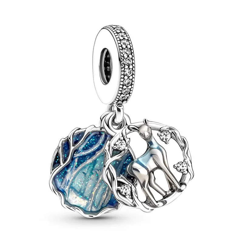 New Arrival Bear heart key Space Heart Stopper Clip Beads Charms Fit Original Pandora Dangle Pendant DIY Bracelet Women Jewelry 