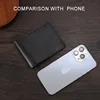 Carbon Fiber Pattern Men's Short Wallet Large Capacity Money Clip Minimalist Slim Bifold Multi Card Holder Purses With ID Window 6