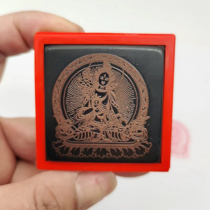 White Tara Buddha seal, Buddhist seal, Buddhist supplies, automatic oil, photosensitive seal 4