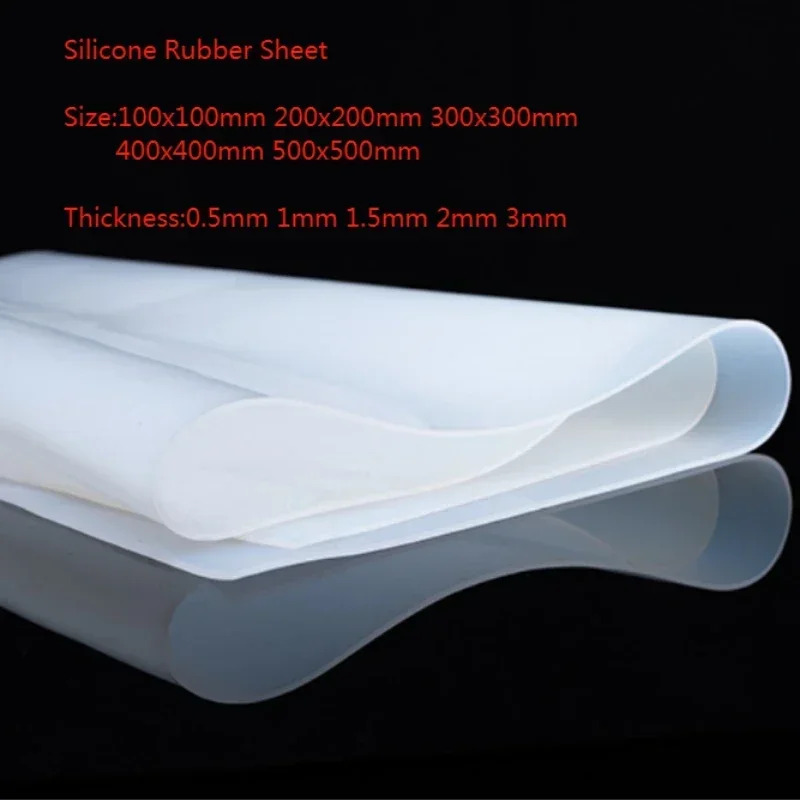 High-Temperature Resistant Transparent Silicone Rubber Sheet - Food Grade, Various Thickness Options