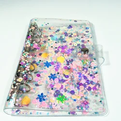 1Pc Colorful Transparent Plastic Clip File Folder A5/A6 Notebook Binder Planner Agenda Notepad Cover Case School Office Supplies