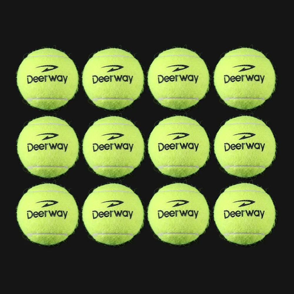 6/12 stücke Tennisbälle mit Mesh Tragen Tasche Praxis Ball Hohe Elastizität Haustier Hund Spielen Bälle Outdoor Training sport Wettbewerb – Detail 10