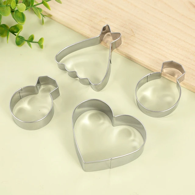 Stainless Steel Cookie Cutter Set  Cookie Cutters Biscuit Day - Valentine's  Cookie - Aliexpress