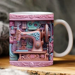 Bibliophile's Ceramic Mug - Creative Coffee Cup - 301 - 400ml (Style 5)