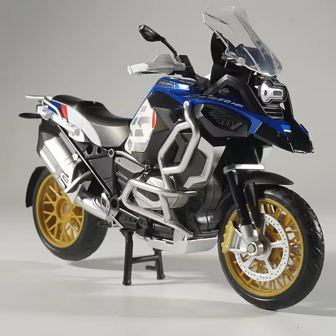 1:12 BMW R1250 GS 합금 다이캐스트 자동차 모터사이클 모델 장난감 선물 합금 모터사이클 모델 컬렉션 장식 취미 어린이용
