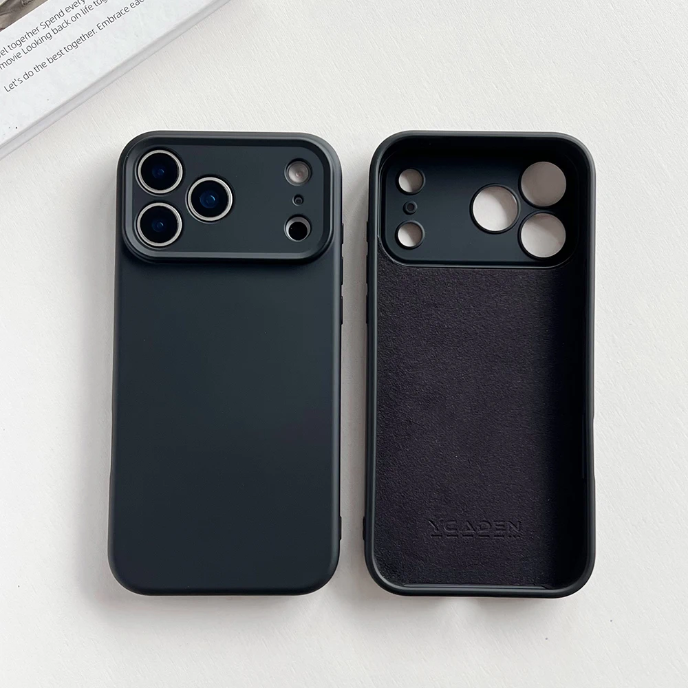 Premium Soft Liquid Silicone Phone Case - Solid Color Shockproof Cover