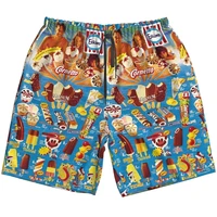 2024 Harajuku Sweet Ice Cream Graphic Men Women Beach Shorts Street Hip Hop 3D Printing Summer Hawaii Holiday Party Beach Shorts 2