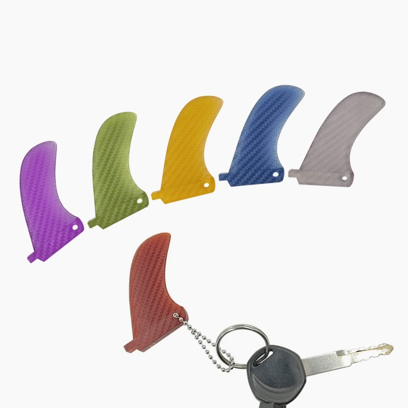 Keyring Chain Texture Multicolor Single Fins Design Key Chain-rings For Fins Key/USB Plug/Home Key Chains Ring Surfing Souvenirs lenovo gp70n usb2 0 external optical drive dvd recorder compact design support reading recording plug and play wide compatibility