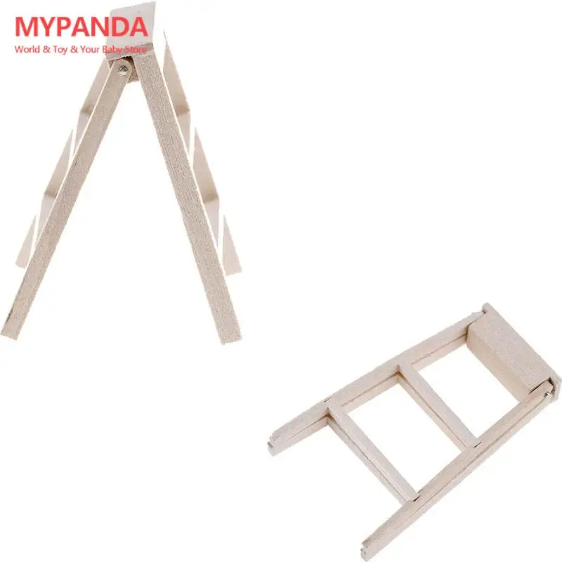 

Лучшие продажи 1:12 кукольный домик миниатюрная мебель деревянная лестница-стремянка 5,4 см x 3,1 см