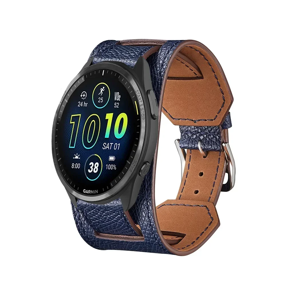 Premium Leather Smartwatch Strap – Universal Fit, 20/22mm
