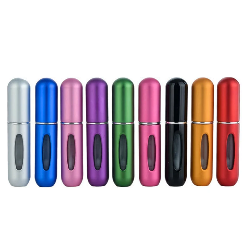 5/10/30/50pcs 5ml Portable Mini Refillable Perfume Bottle Spray Scent Pump Empty Cosmetic Container Atomizer Bottle Travel