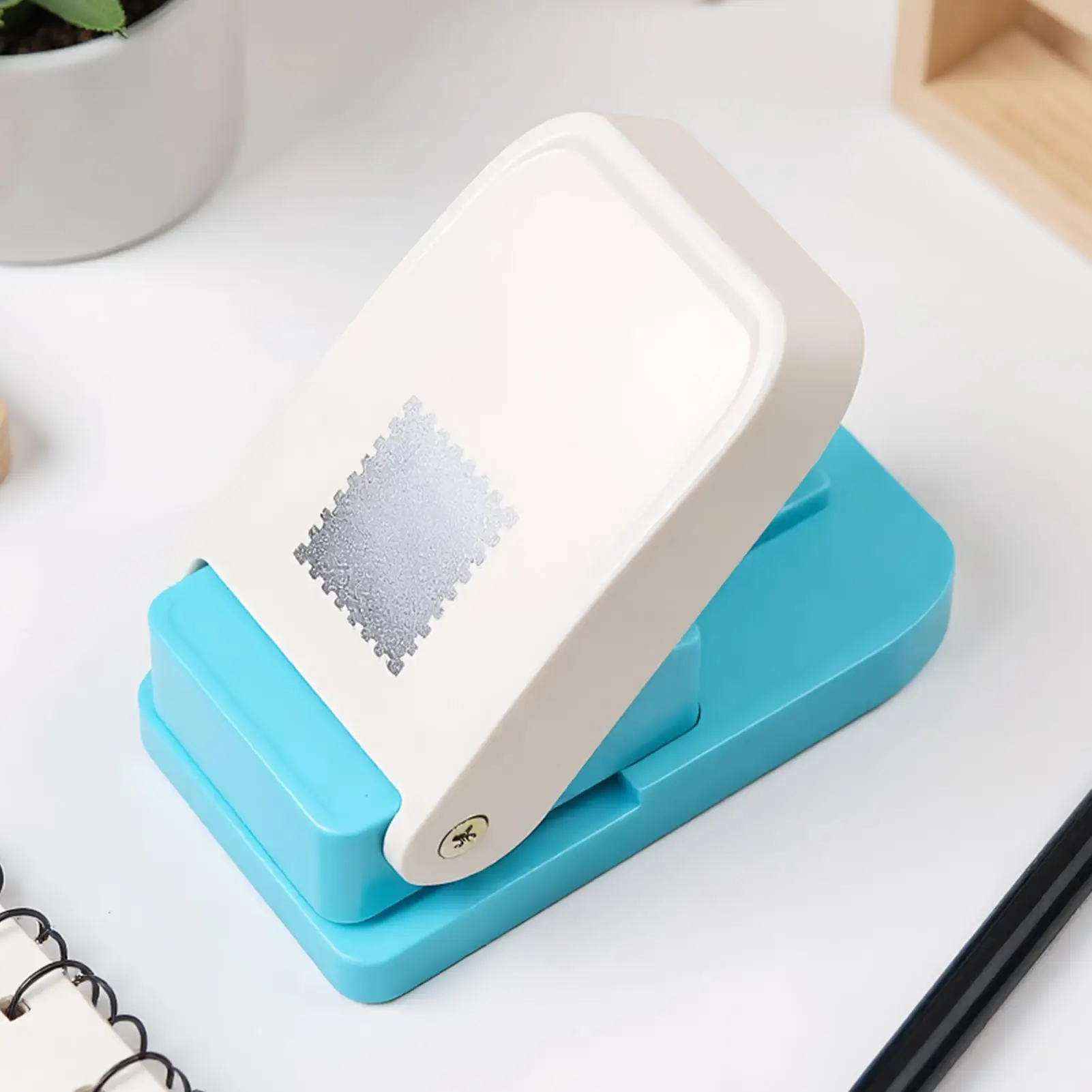 square hole punch handmade square embossing hole puncher  labor saving Square Postage Stamp Embossing Punch for paper crafts 1