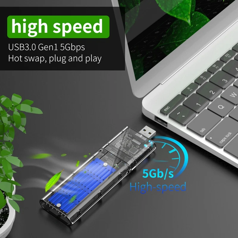 ܺ M.2 NGFF SATA SSD Ŭ  USB3.0 Gen1 PC  5 ⰡƮ/  SATA SSD ϵ ̺ ̽