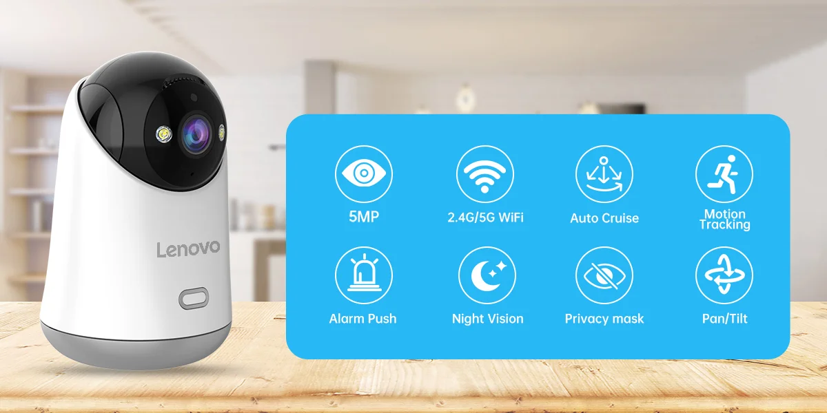Lenovo 5MP Smart IP Camera Surveillance | eBay