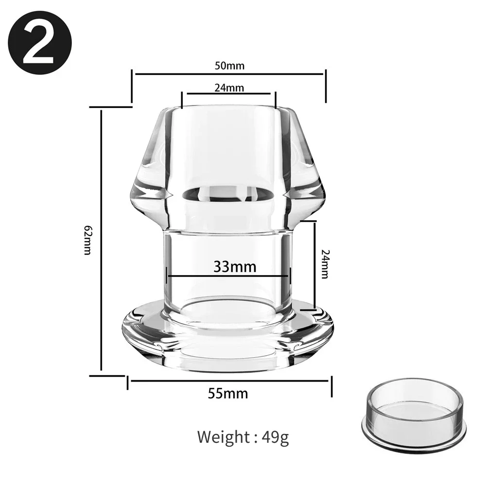 Hollow Anal Plug Butt Plug Anal Soft Gel Dilator Anus Tunnel Expansion Prostate Massager Sextoy Vagina Anchor Shower Enema