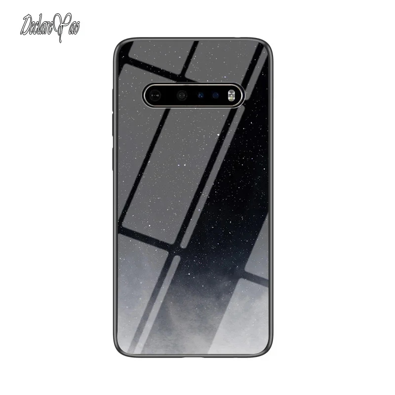 Cover Per Lg V60 Custodia Per Telefono Depenreyao Ultra Slim Original Hard Tempered Glass Mirror Coque Per Lg V60 Custodie Cover Soft Edge